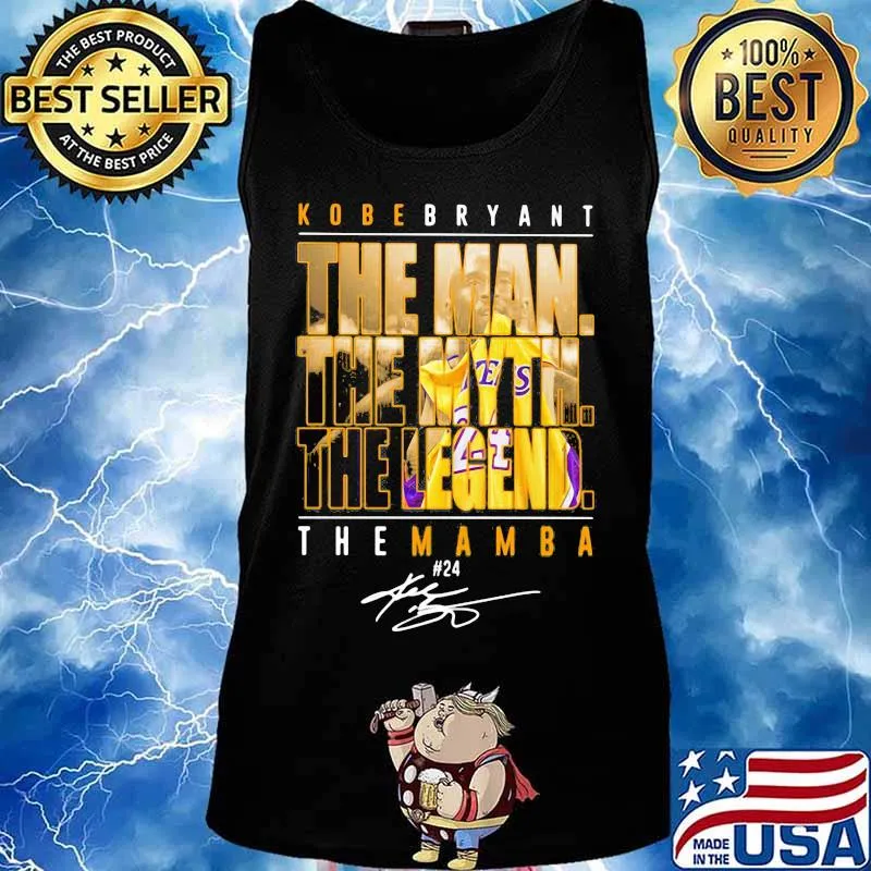 Kobe bryant the man the myth the legend the mamba signature s Tank top