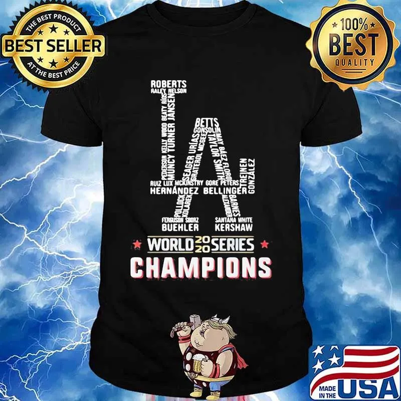 La los angeles world series 2020 champions shirt