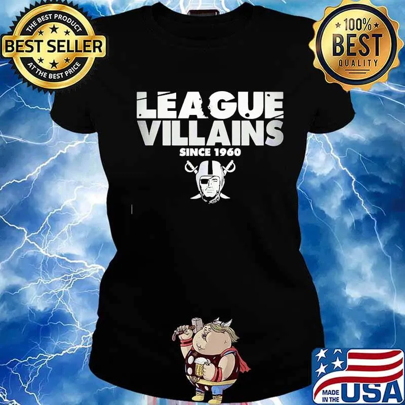 League villains since 1960 oklahoma raiders football s Ladies tee