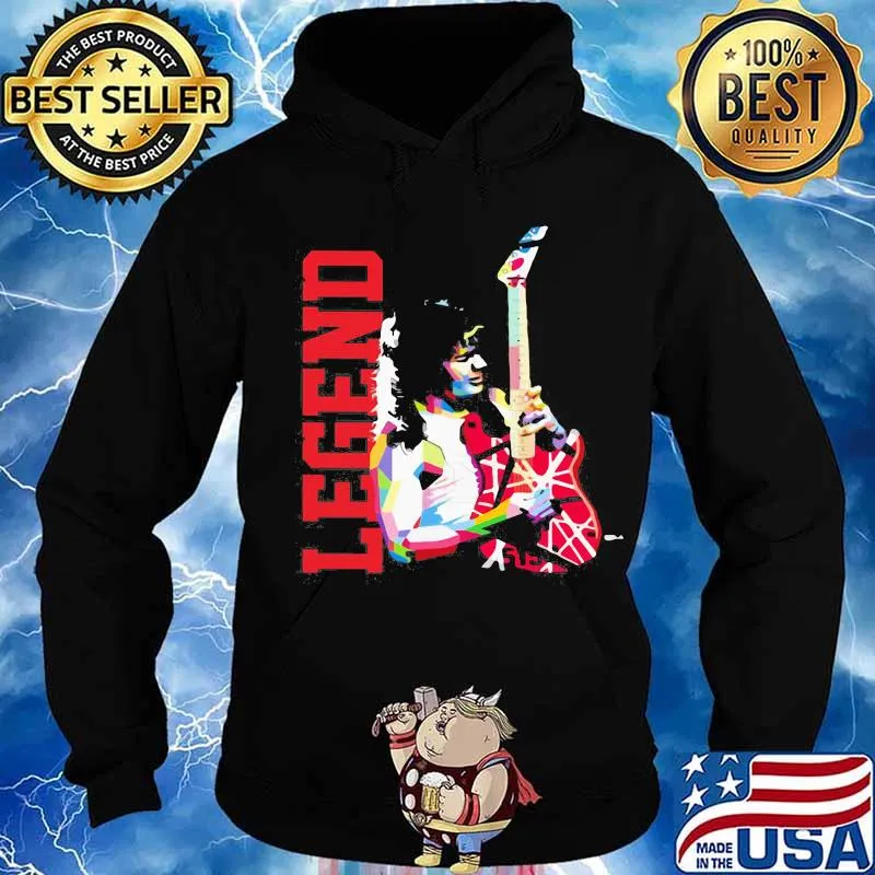Legend eddie van halen playing guitar s Hoodie