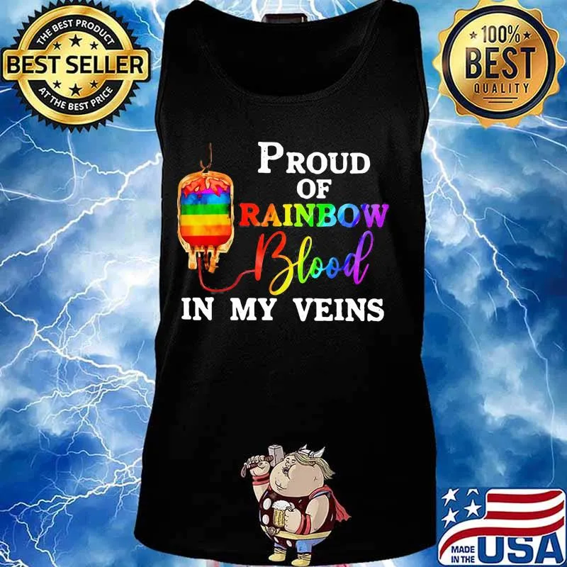 Lgbt proud of rainbow blood in my veins 2020 s Tank top