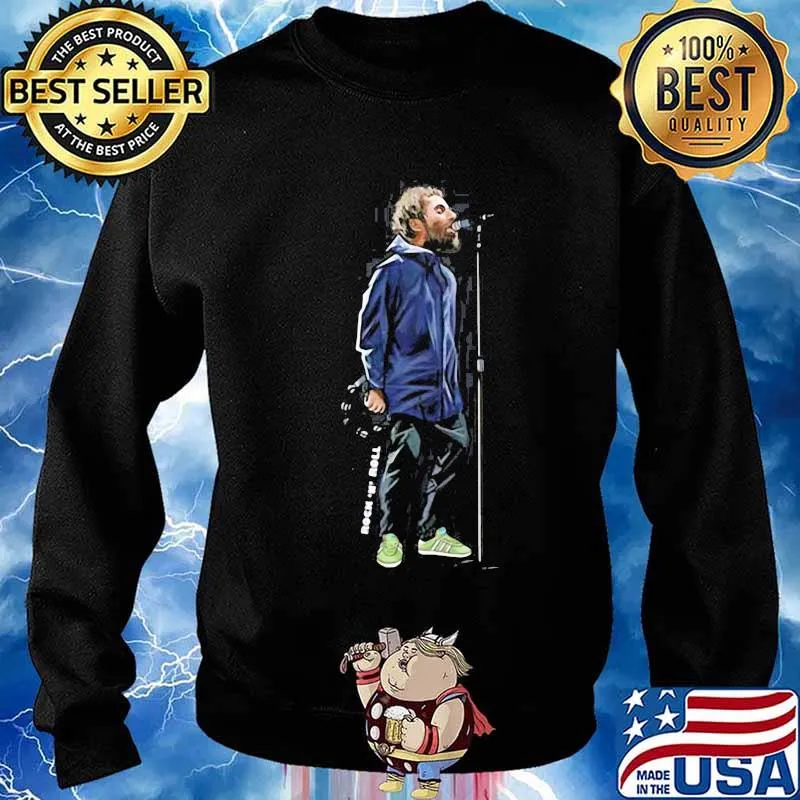 Liam gallagher rock n roll blue s Sweater