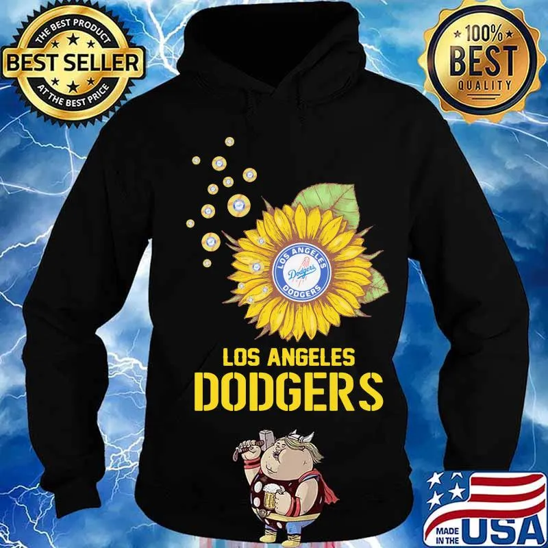 Logo los angeles dodgers sunflower s Hoodie