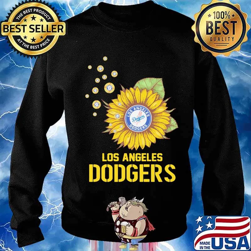 Logo los angeles dodgers sunflower s Sweater