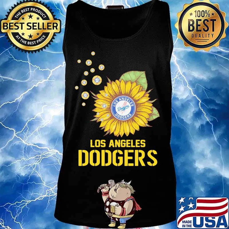 Logo los angeles dodgers sunflower s Tank top