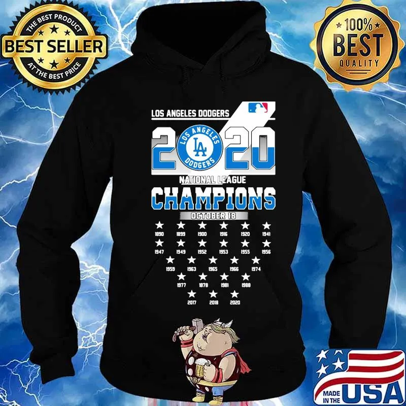 Los angeles dodgers 2020 national league champions s Hoodie