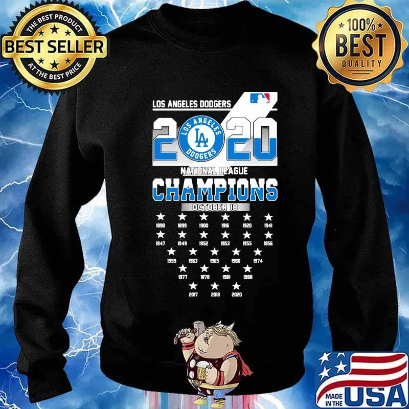 Los angeles dodgers 2020 national league champions s Sweater