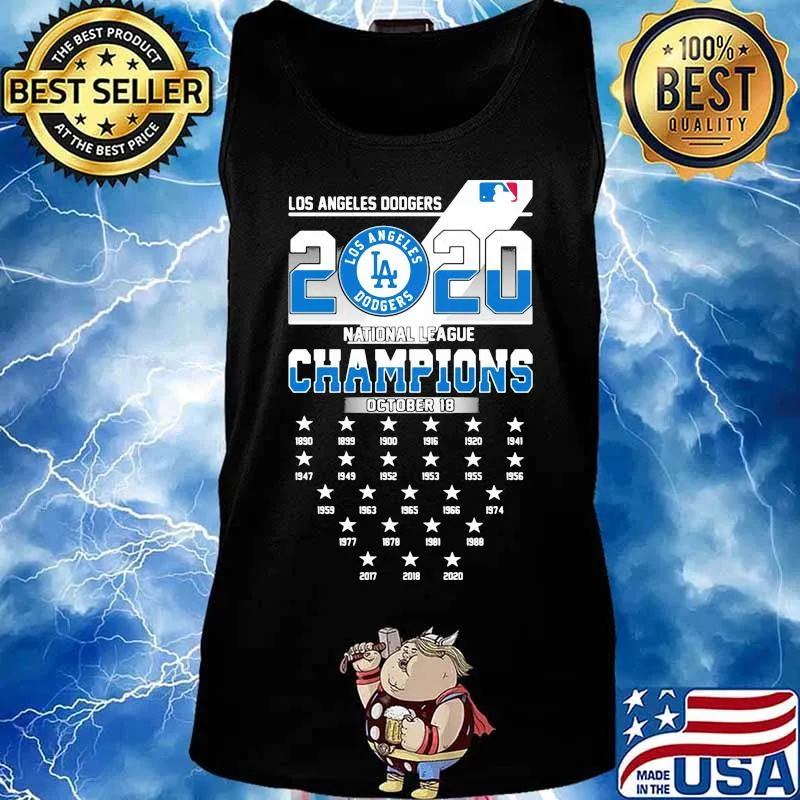 Los angeles dodgers 2020 national league champions s Tank top