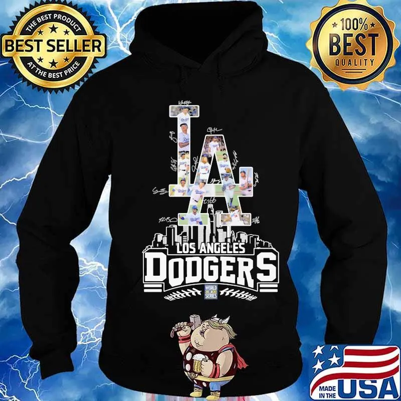 Los angeles dodgers baseball signatures s Hoodie