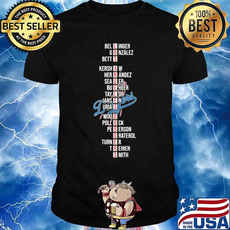 Los angeles dodgers bellinger gonzalez betts baseball shirt
