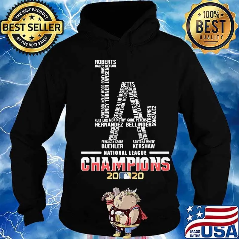 Los angeles dodgers logo national league champions 2020 s Hoodie