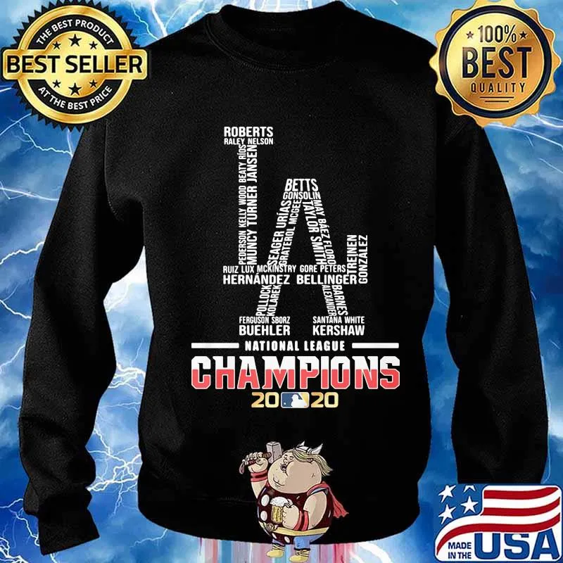 Los angeles dodgers logo national league champions 2020 s Sweater