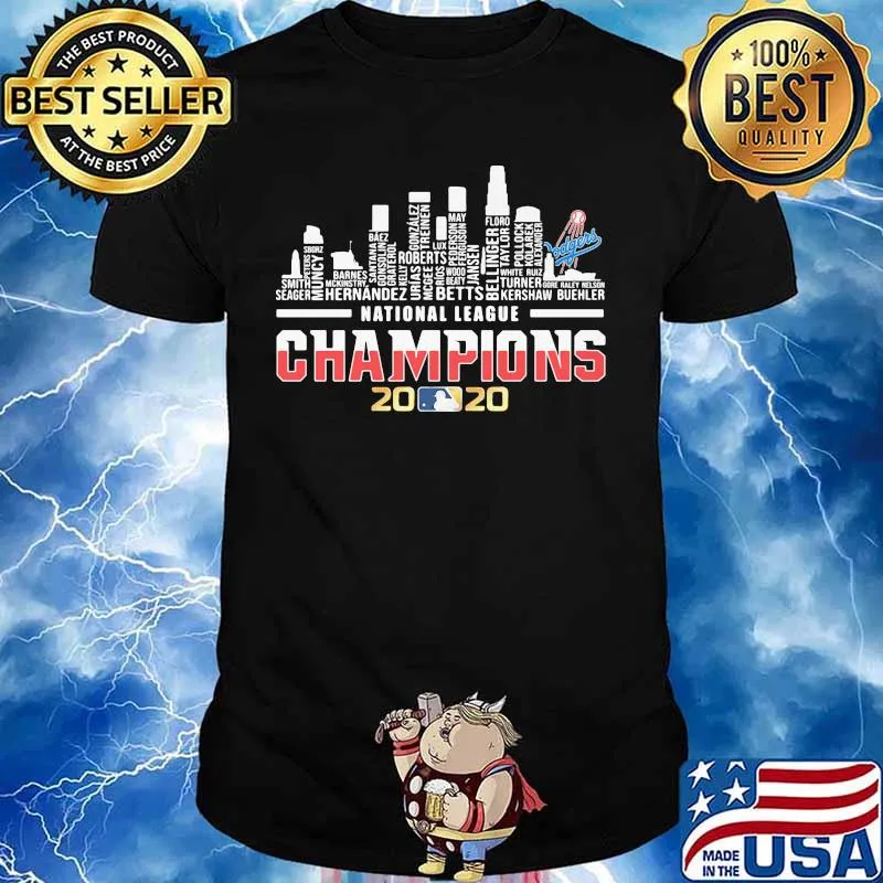 Los angeles dodgers national league champions 2020 shirt