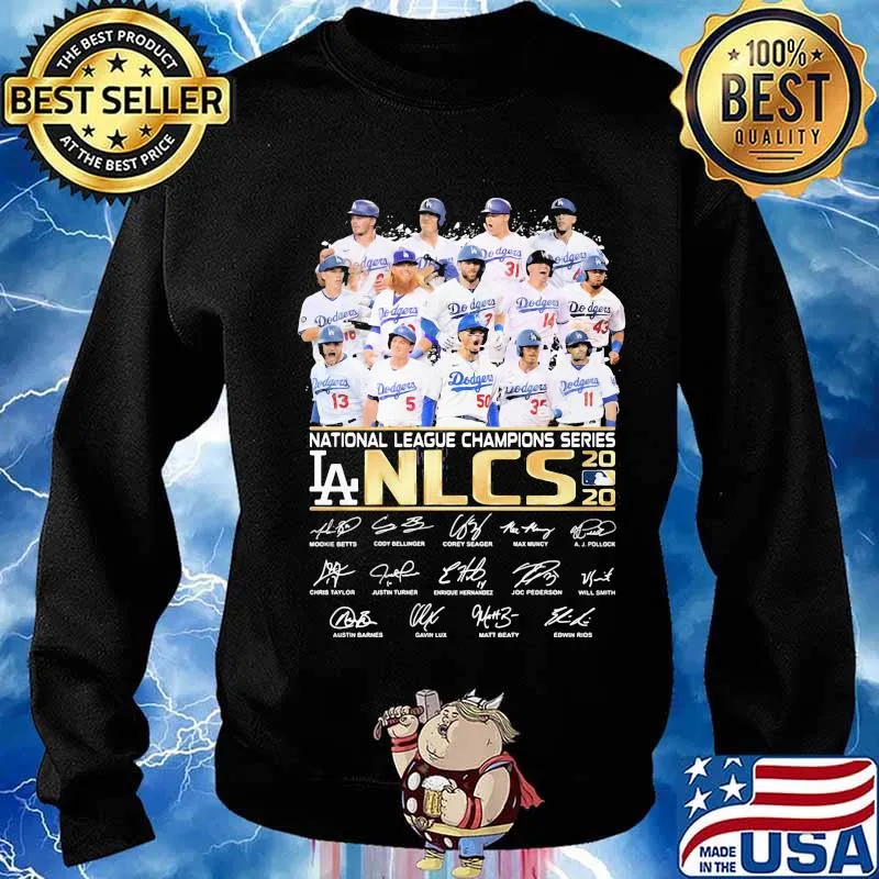 Los angeles dodgers national league champions series nlcs signatures s Sweater