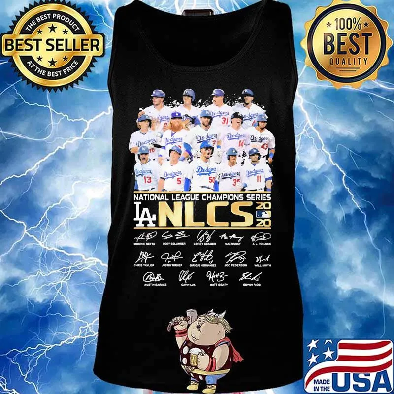 Los angeles dodgers national league champions series nlcs signatures s Tank top