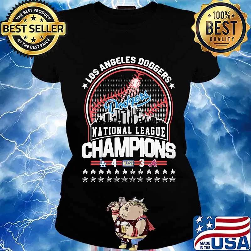 Los angeles dodgers national league champions s Ladies tee