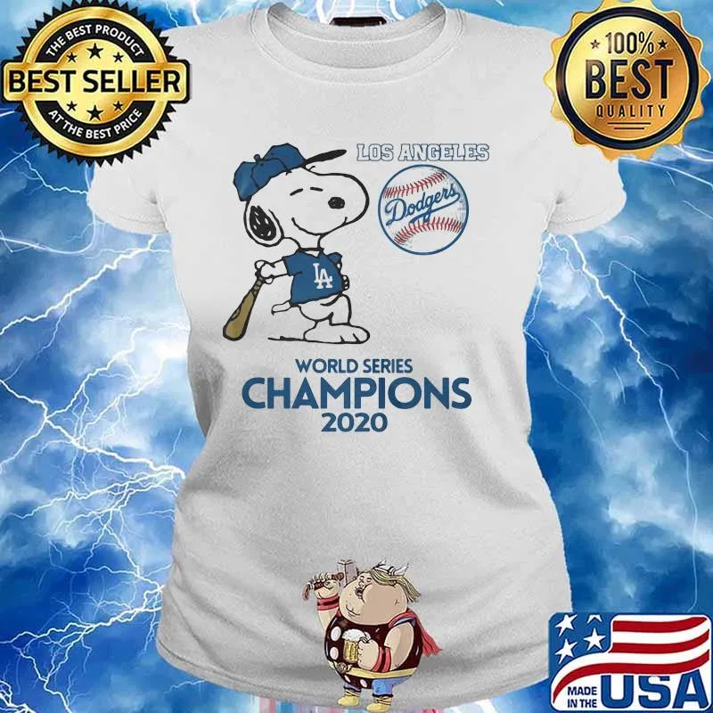 Los angeles dodgers world series champions 2020 baseball snoopy s Ladies tee