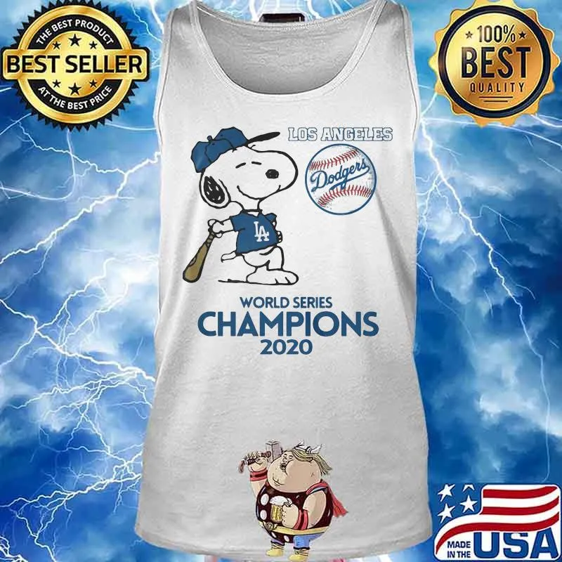 Los angeles dodgers world series champions 2020 baseball snoopy s Tank top