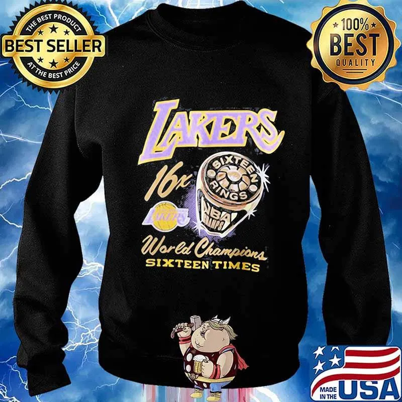 Los angeles lakers 16x world champions sixteen times s Sweater