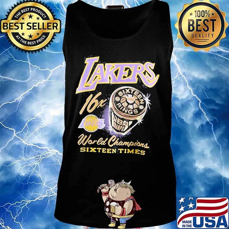 Los angeles lakers 16x world champions sixteen times s Tank top