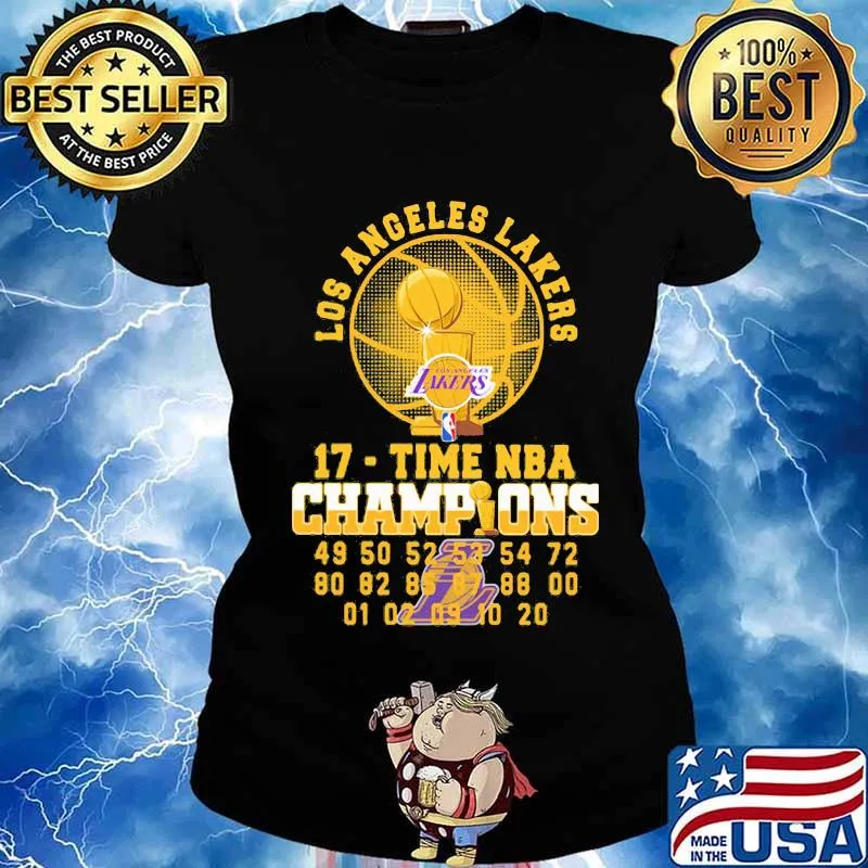 Los angeles lakers 17 time nba champions s Ladies tee