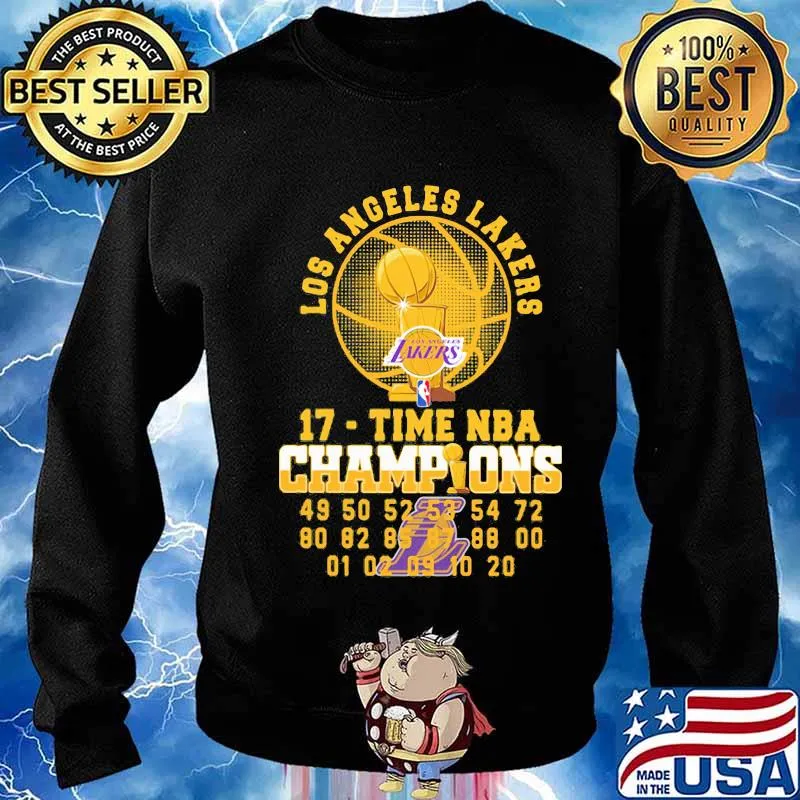 Los angeles lakers 17 time nba champions s Sweater
