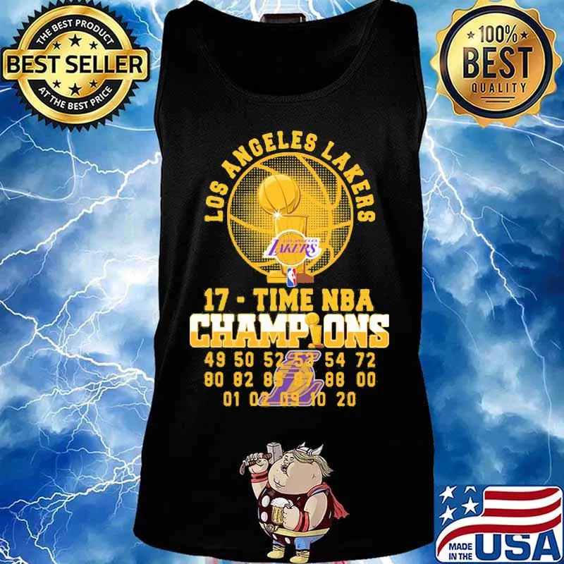 Los angeles lakers 17 time nba champions s Tank top