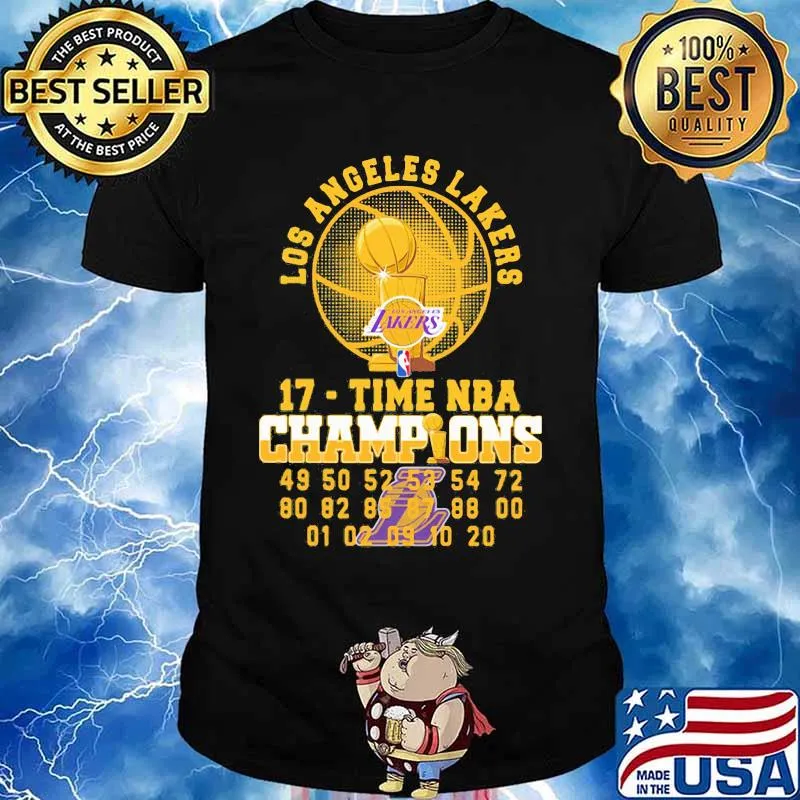 Los angeles lakers 17 time nba champions shirt