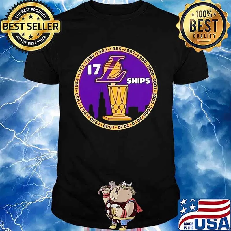 Los angeles lakers 17 time nba champions shirt