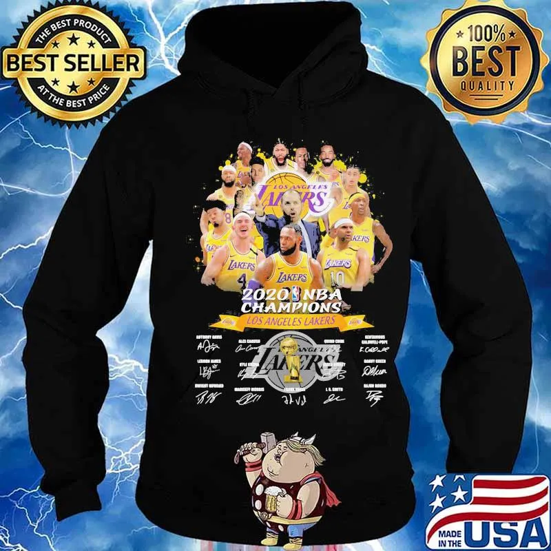 Los angeles lakers 2020 nba finals champions signatures s Hoodie