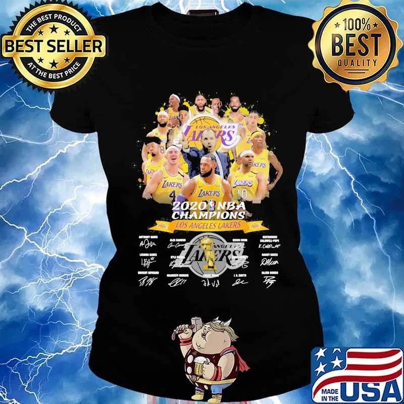 Los angeles lakers 2020 nba finals champions signatures s Ladies tee