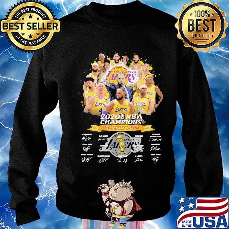Los angeles lakers 2020 nba finals champions signatures s Sweater