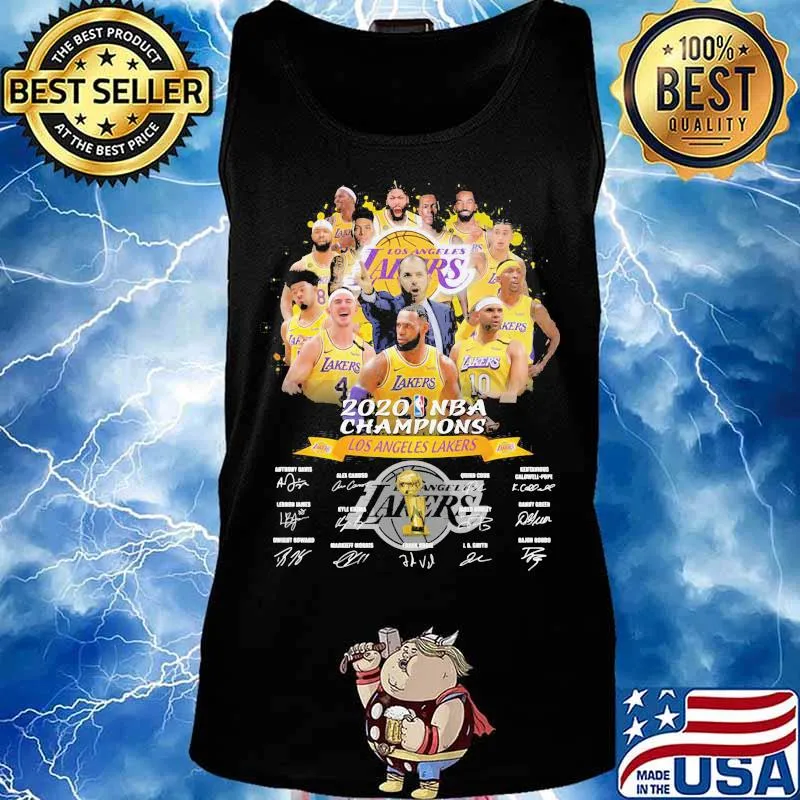 Los angeles lakers 2020 nba finals champions signatures s Tank top