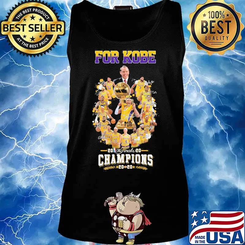 Los angeles lakers for kobe the finals champions 2020 signatures s Tank top