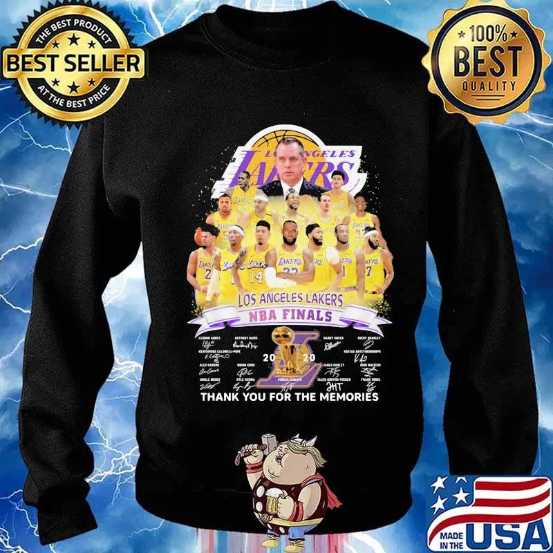 Los angeles lakers nba finals 2020 thank for the memories signatures s Sweater
