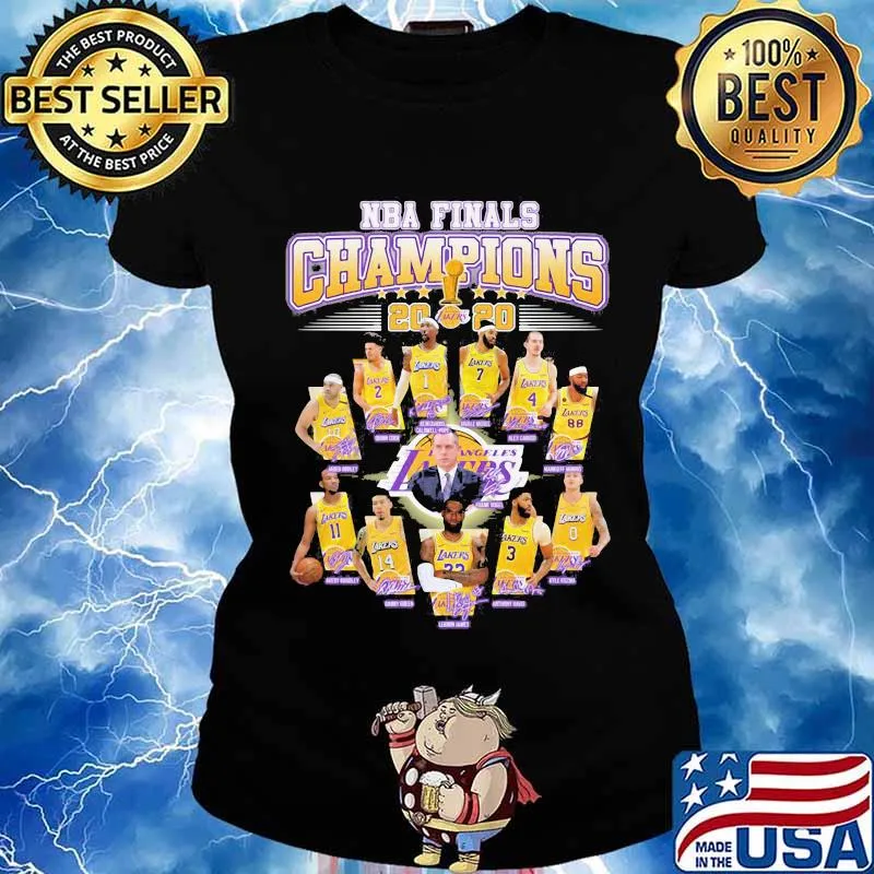 Los angeles lakers nba finals champions 2020 signatures s Ladies tee