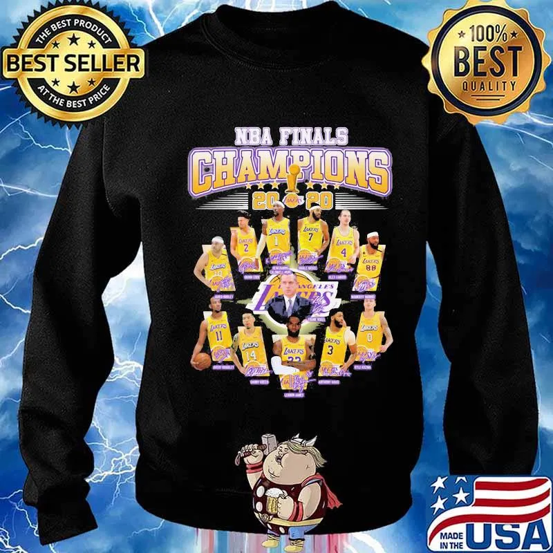 Los angeles lakers nba finals champions 2020 signatures s Sweater