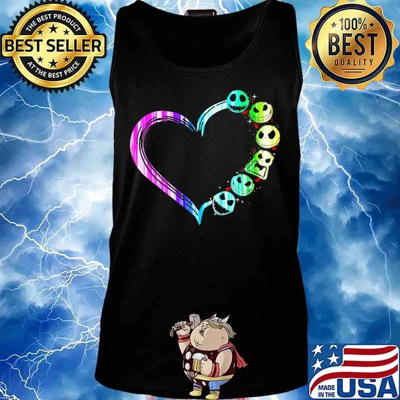 Love jack skellington hearts s Tank top