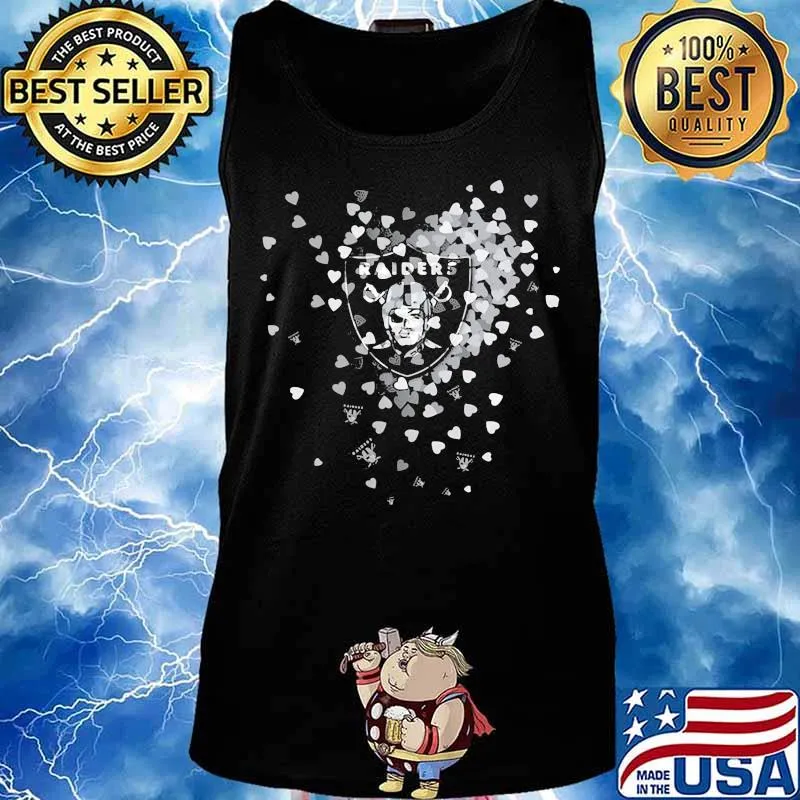 Love las vegas raiders logo hearts s Tank top