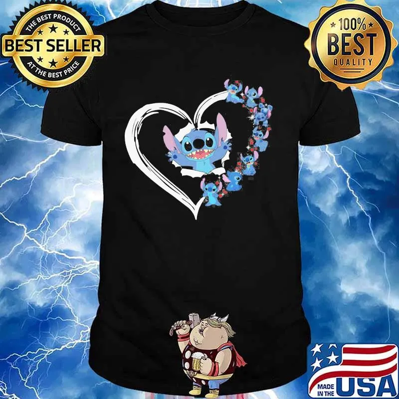 Love stitch ohana heart shirt