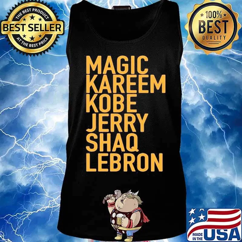 Magic kareem kobe jerry shaq lebron s Tank top