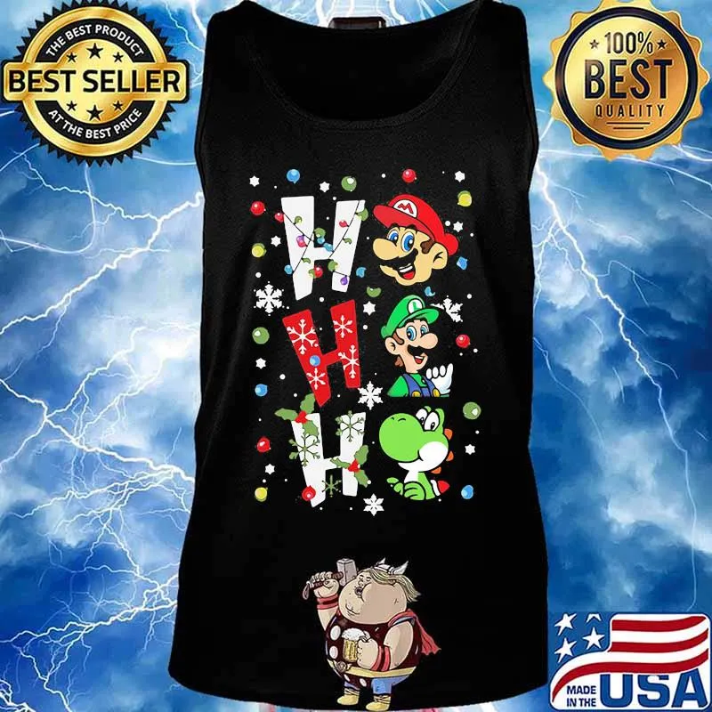 Mario ho ho ho merry christmas s Tank top
