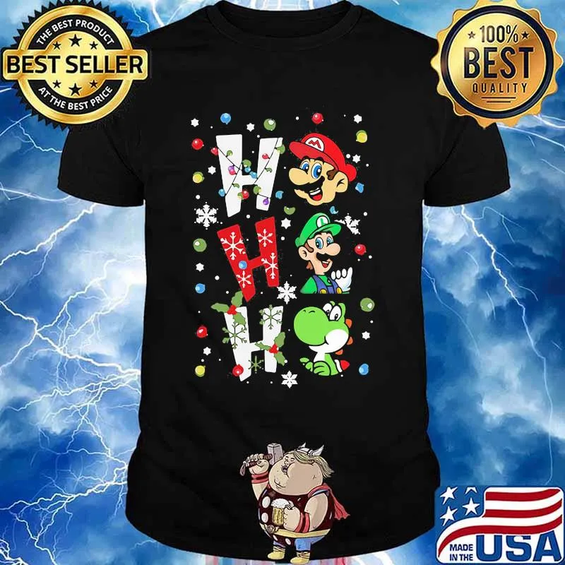 Mario ho ho ho merry christmas shirt