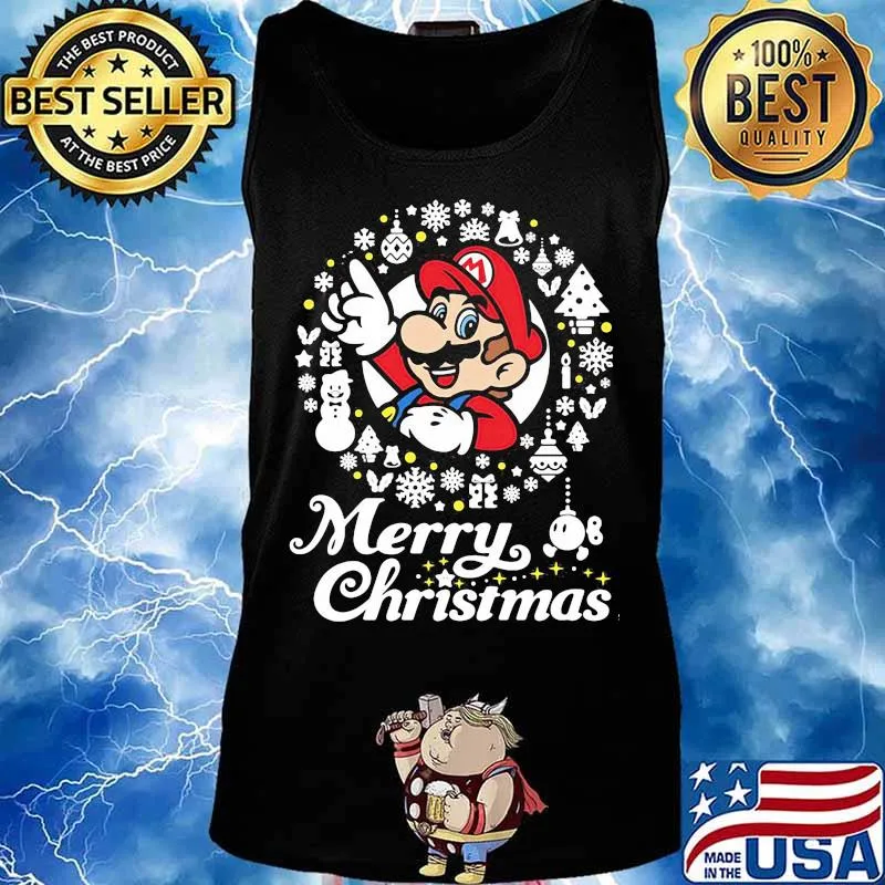 Mario ugly merry christmas s Tank top