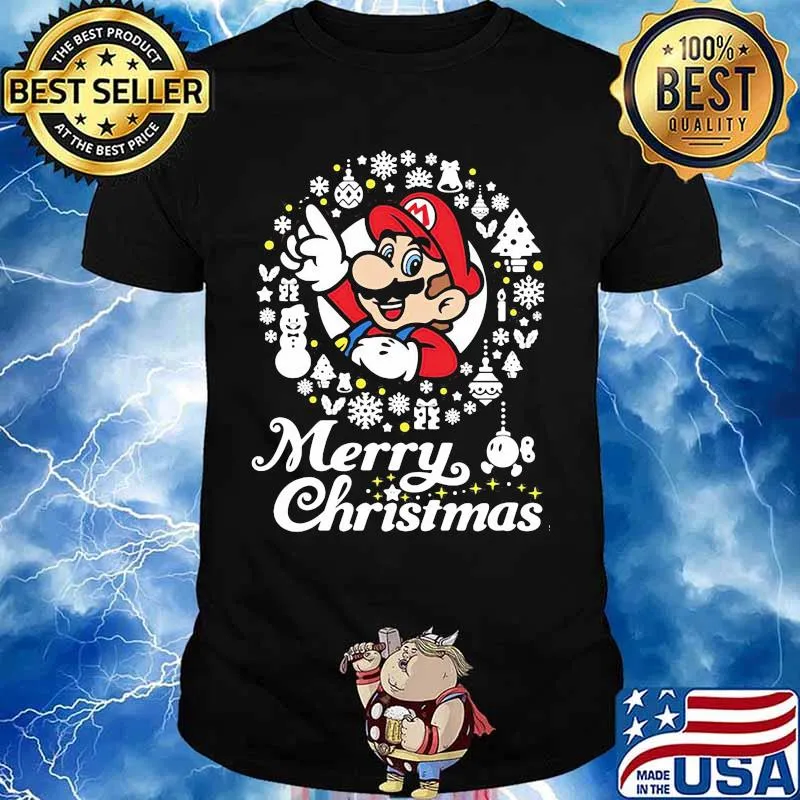 Mario ugly merry christmas shirt