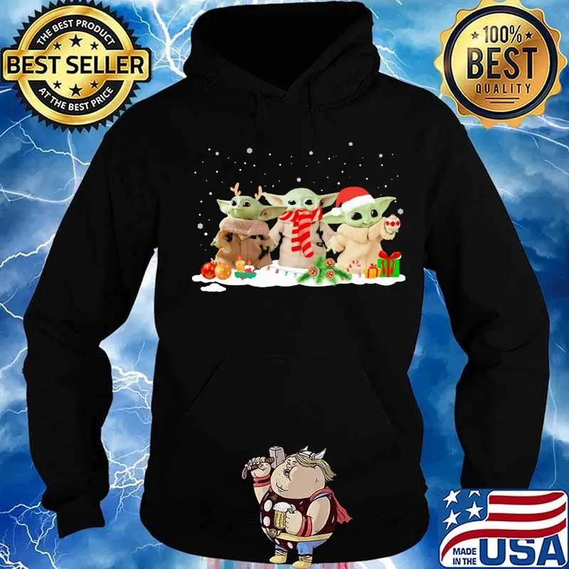 Merry christmas baby yoda s Hoodie