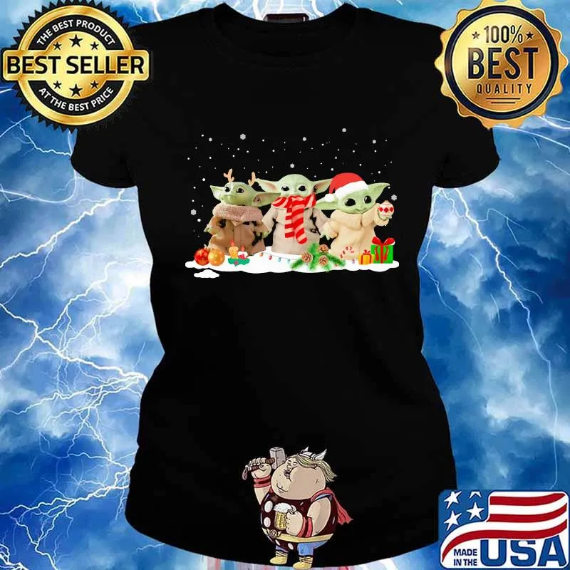 Merry christmas baby yoda s Ladies tee