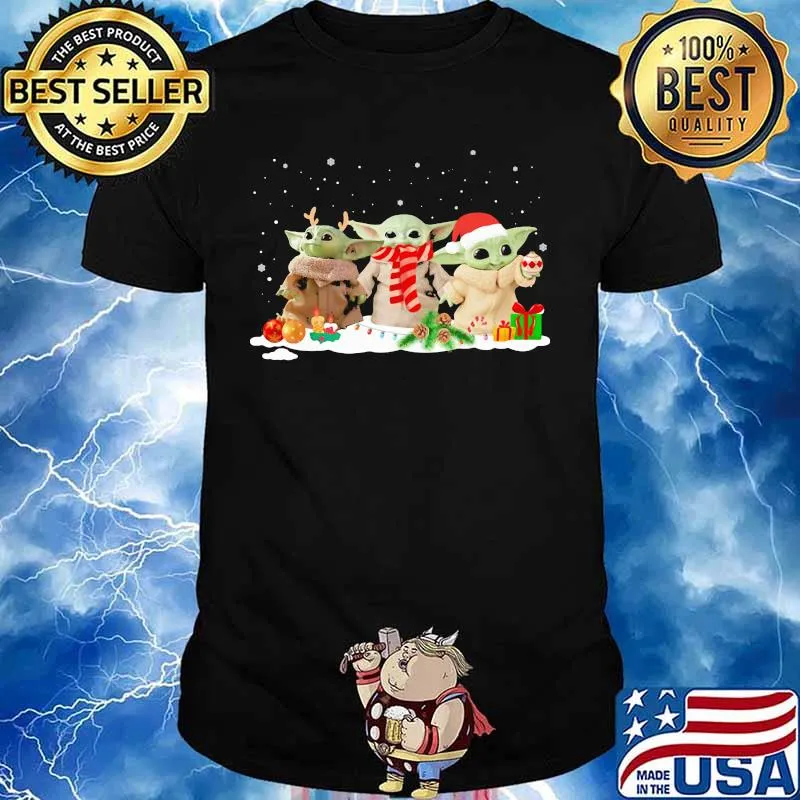 Merry christmas baby yoda shirt