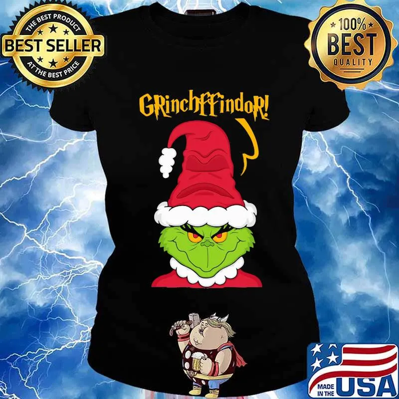 Merry christmas grinch santa grinchffindor s Ladies tee