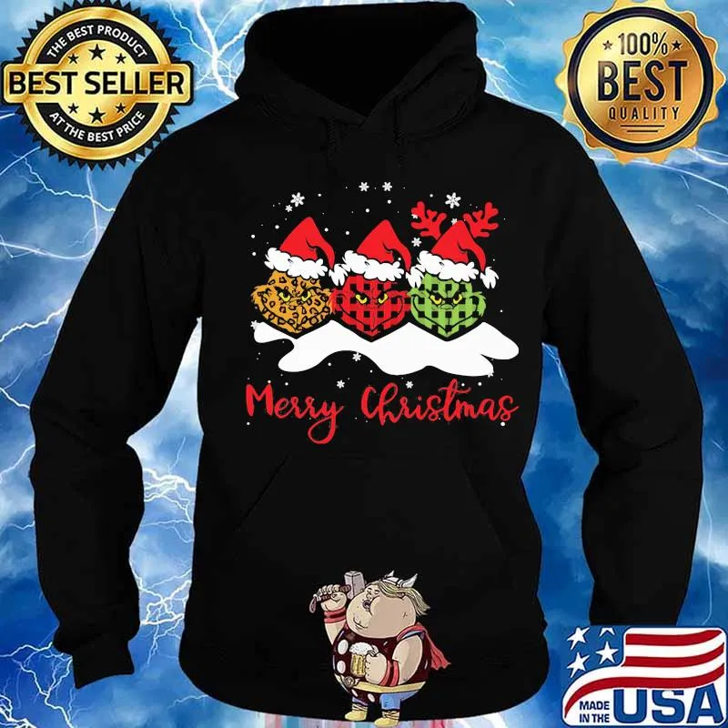 Merry christmas grinch santa vintage s Hoodie